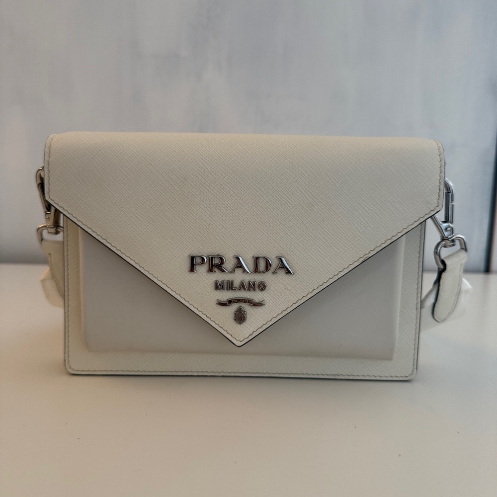 Prada Saffiano Lux Leather Messenger Bag